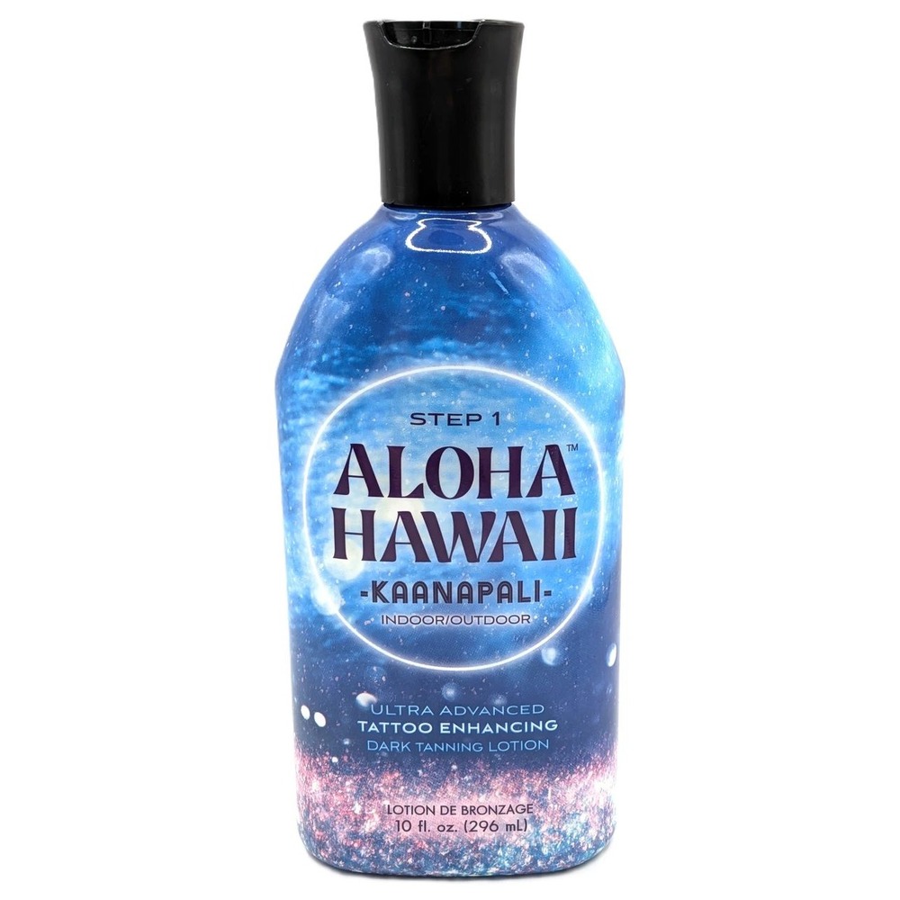 Aloha Hawaii Kaanapali Tattoo Enhancing Dark Tanning Lotion 10oz Step 1 Indoor